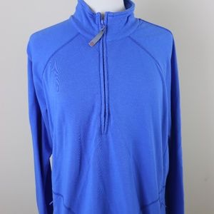 Talbots Woman Blue Stretch Lounge Jog Top 1X